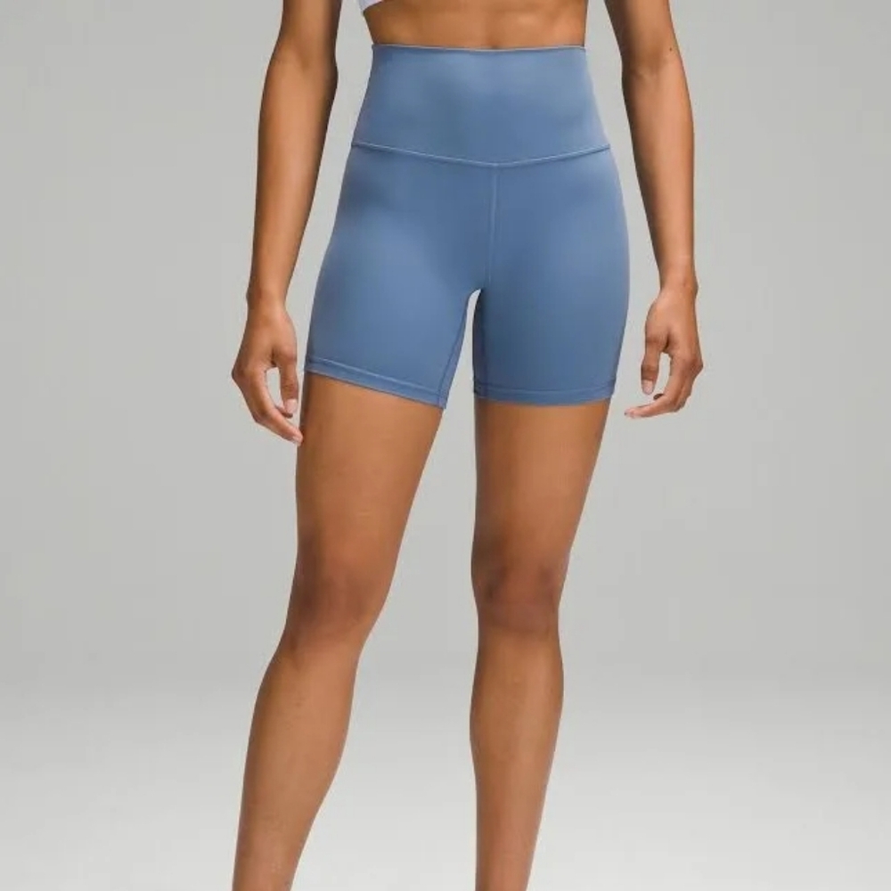 lululemon athletica Blue Bike Shorts